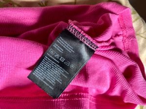 H&amp;M Hot Pink Ribbed Racerback Tank