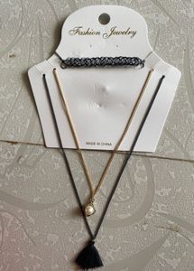 Trendy Layered Necklace Set with Choker