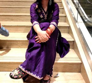 Elegant Purple Kurta Set