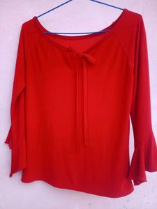 Beautiful Red Strachable Top
