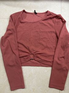 Pink Ring Detail Top