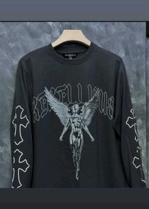Rebellious Gothic Angel Oversized Tee