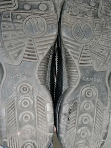 Campus Black School Shoes UK 6 size