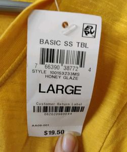 STYLE &amp; CO.&#39;S BRAND NEW YELLOW T-SHIRT