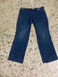 Blue Wide Leg Jeans