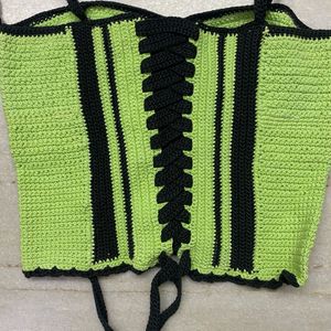 Crochet Bustier Corset Top