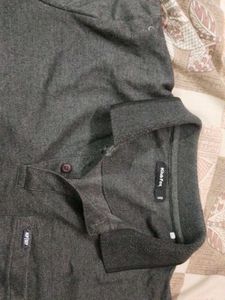 Men's Grey Polo with Pocket
