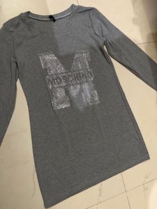 Grey Moschino Long Sleeve top