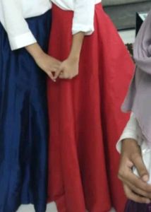 Red Maxi Skirt