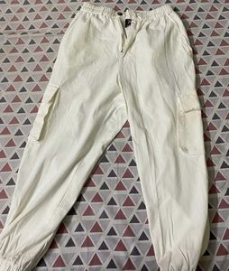 White Cargo Pants