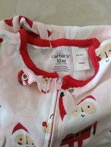 Carter 1 Piece Santa Snug Fit Cotton Footie PJ&#39;s