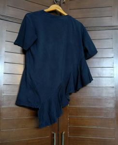 Luckychouette Women Cotton Ruffle Casual Tshirt