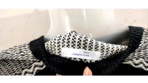 Soft Black And White sweater Top For Women&#39;s