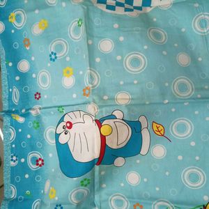 Doraemon Single Bedsheet With Pillow Cover
