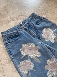 Floral Design Artsy Denim