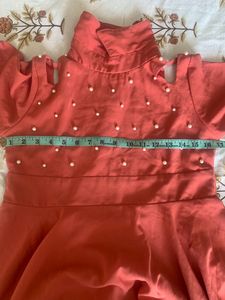 Skater Dress With Cold Shoulder