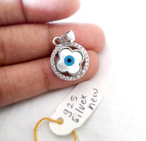 925 Silver Evil Eye Mop Pendant