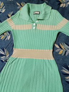 MINT GREEN KNIT DRESS