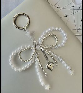 Pearl Bow Keychain