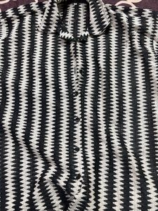 Patterned Black &amp; White Shirt