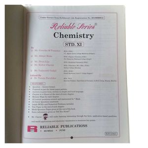 Chemistry Class 11th Reliable Series Book.
