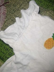 Pineapple Ruffle Sleeve Tee