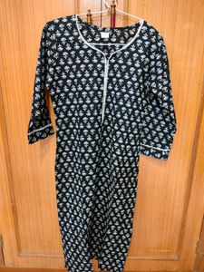 Patterned Top with Lace Detail