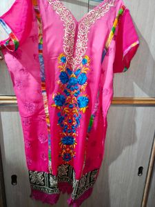 Plus Size Women Salwar Suit Set With Dupatta