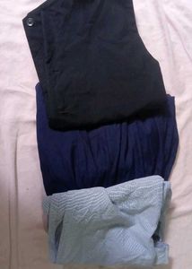 Navy Blue Palazzos Set College Dress