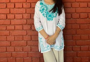 White Short Kurti