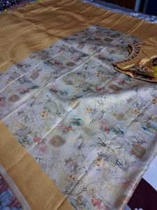 Banaras Silk Saree With Readymade Blouse