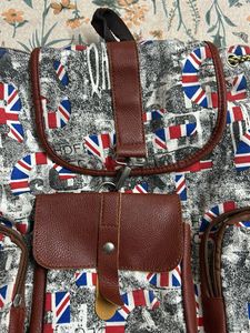 Union Jack Print Backpack
