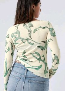 NEWME Abstract print Top
