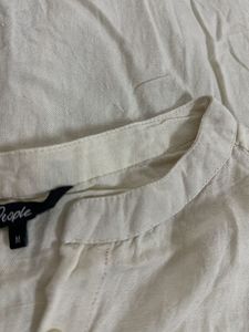 White Dress w/ Geometric Trim