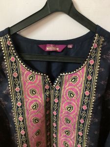 Navy Blue Kurta Set