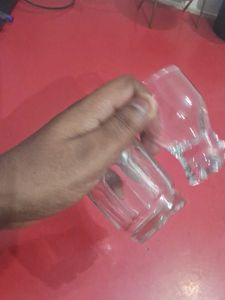 Two Unique Drinking Glasses