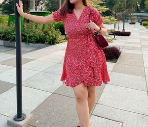 🧨CUTE SUNMER Floral Wrap Dress- ONLY RS 170