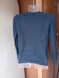 Blue Knit Sweater