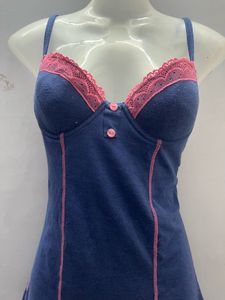 Corset Padded Blue Mini One Piece
