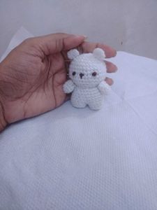 Crochet Teddy Keychain