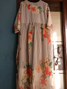 Grey Color Long Gown