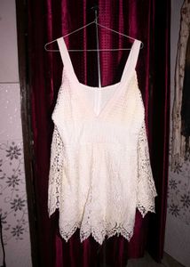 White Lace Romper