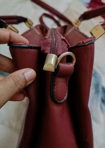 Maroon Handbag