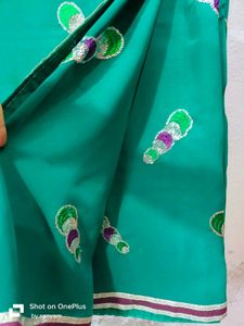 Sea Green saree with blouse
