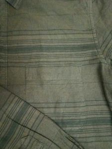 Striped Olive Green Shirt
