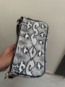 Snakeskin Print Shoulder Bag