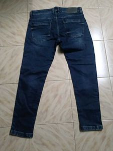 Branded Distressed Denim Jeans