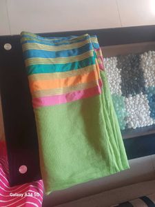 Cotton Saree With Stylish  Blouse.