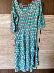 Blue Kurta & Dupatta XXL