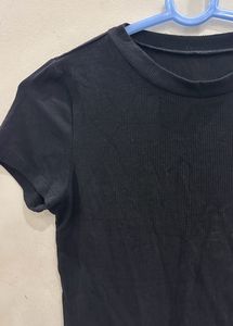 Black Mini Crop Top For Women (Summer Collection)